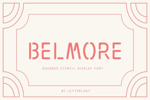Belmore: A Modern Stencil Font for Bold Branding