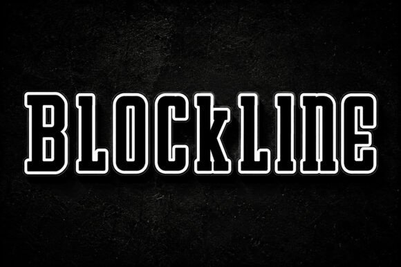 Blockline: Bold Varsity Display Font for Powerful Design