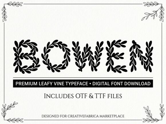 Bowen: A Bold Display Font for Unforgettable Designs