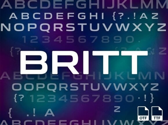 Britt: A Stunning Display Typeface for Impactful Design