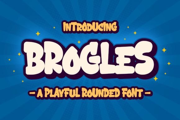 Brogles: A Playful Display Font for Creative Projects
