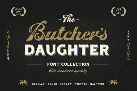 Butcher's Daughter: A Bold Vintage Display Font