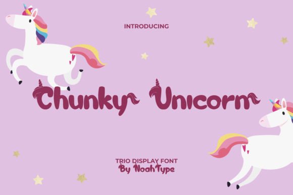 Chunky Unicorn: A Playful Display Font for Creative Projects