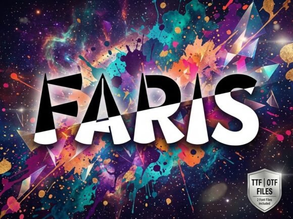 Command Attention with Faris: A Modern Geometric Display Font