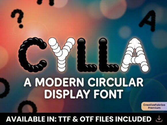 Cylla: A Playful Display Font for Creative Projects
