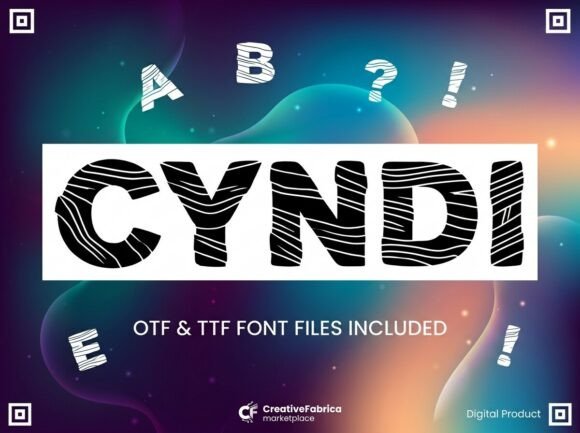 Cyndi: A Decorative Display Font for Bold Design