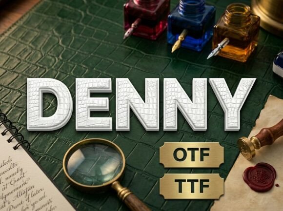 Denny: A Bold Decorative Font for Striking Visuals