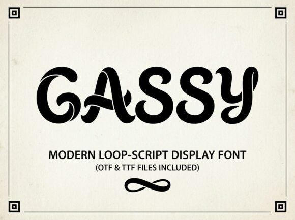 Discover Gassy: A Bold Display Typeface for Impactful Designs