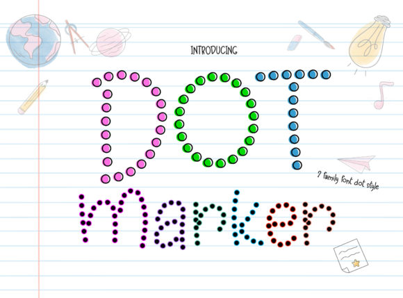 Dot Marker: A Dotted Display Font That Makes Your Design Pop