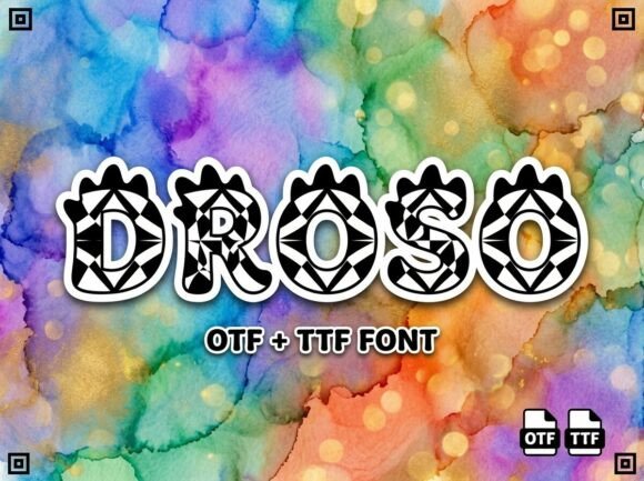 Droso: A Playful Font for Prehistoric Charm
