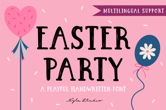 Easter Party: A Whimsical Display Font for Festive Designs