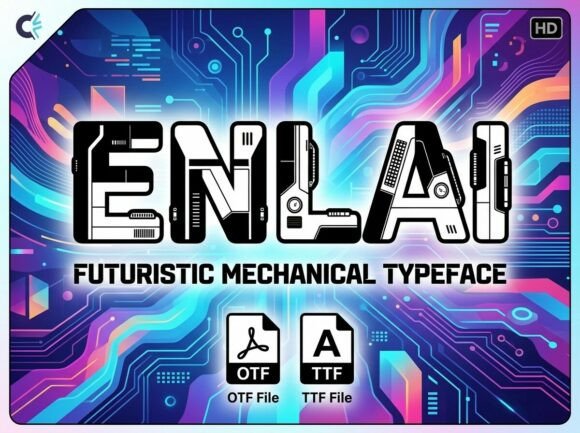 Enlai: A Stunning Display Typeface for Bold Creators