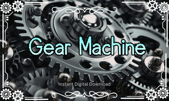 Gear Machine: Industrial Power in Your Typography