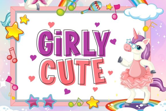 Girly Cute: A Bold Display Font for Creative Projects
