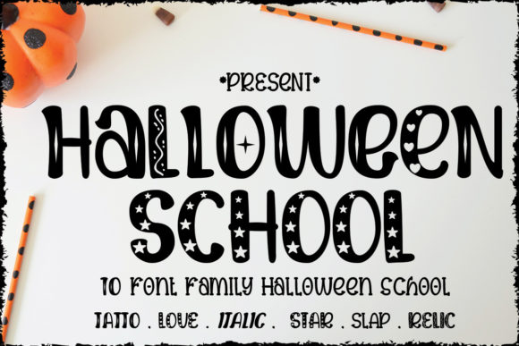 Halloween School: A Fun and Versatile Display Font