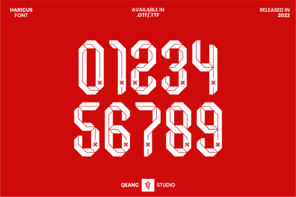 Haricus: A Bold Display Font for Dynamic Designs