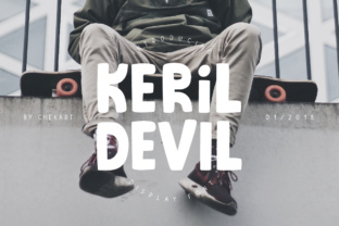 Keril Devil: A Playful Yet Edgy Display Typeface