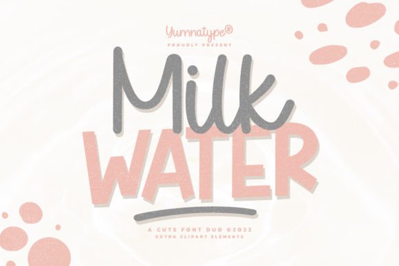 Milk Water Duo: A Font for Modern Designers