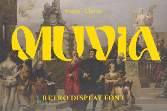 Muvia: A Retro Display Font with Modern Appeal