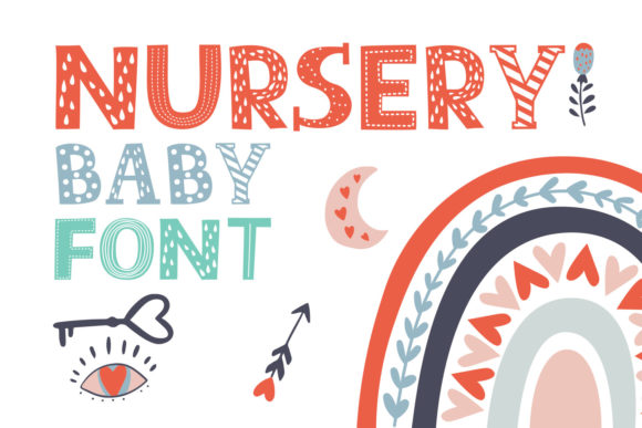 Nursery Baby: A Cheerful Display Font for Creative Designs