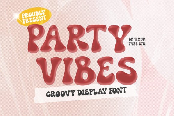Party Vibes: A Lively Display Font for Festive Designs