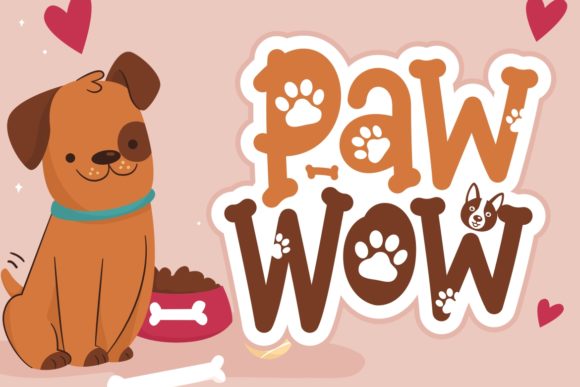 Paw Wow: A Charming Display Font for Dog Lovers