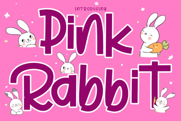 Pink Rabbit: A Stylish Display Font for Creative Projects