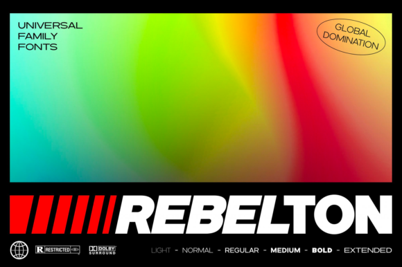 Rebelton: A Cool, Bold Display Typeface for Modern Design