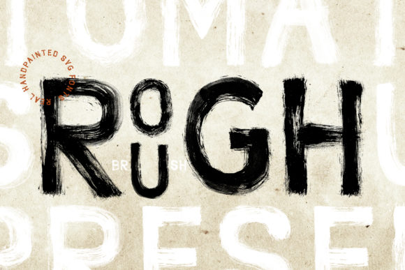 Rough: A Bold and Chunky Display Typeface for Impactful Designs