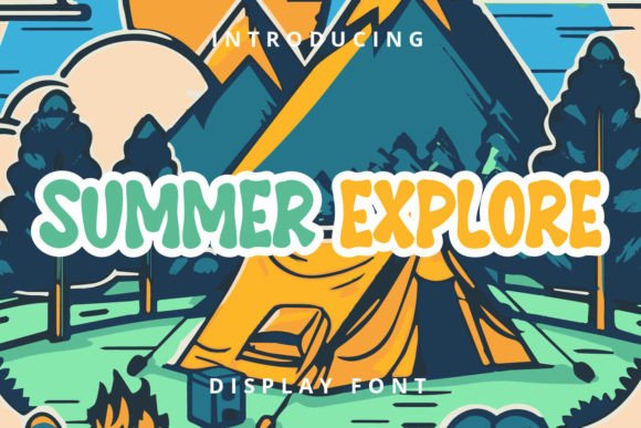 Summer Explore: A Charming Display Font for Creative Projects