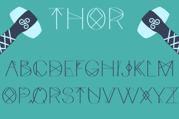 Thor: A Modern Display Font for Bold, Captivating Designs