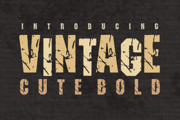Vintage Cute Bold: A Typeface with Timeless Character